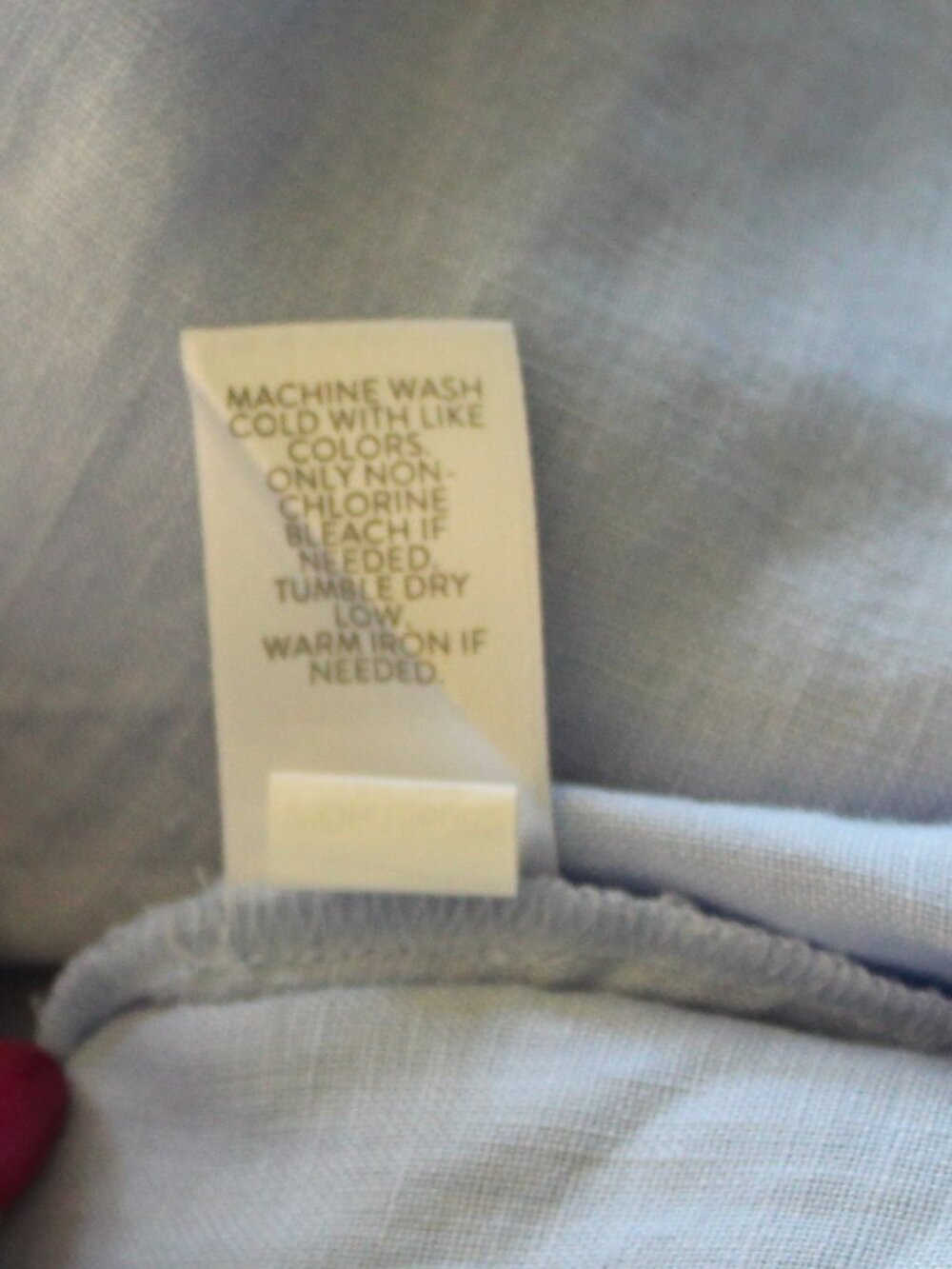 NWOT J.Jill 100% Linen Button Front Short Sleeve Dress w/ Pockets Light Blue Med - Picture 8 of 11